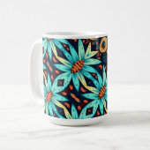 Blume Blumen Kaffeetasse (Vorderseite Links)