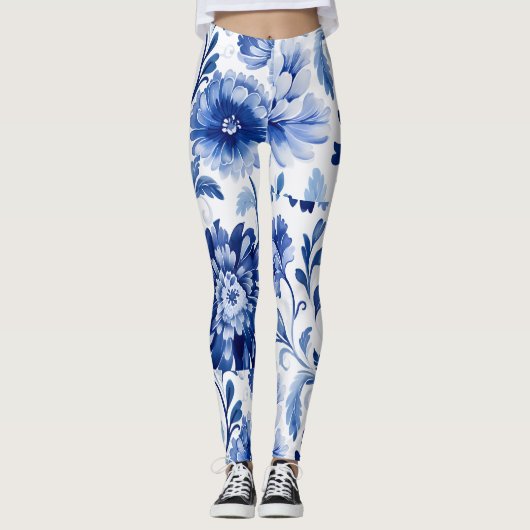 Blume Blumen Leggings (Vorderseite)