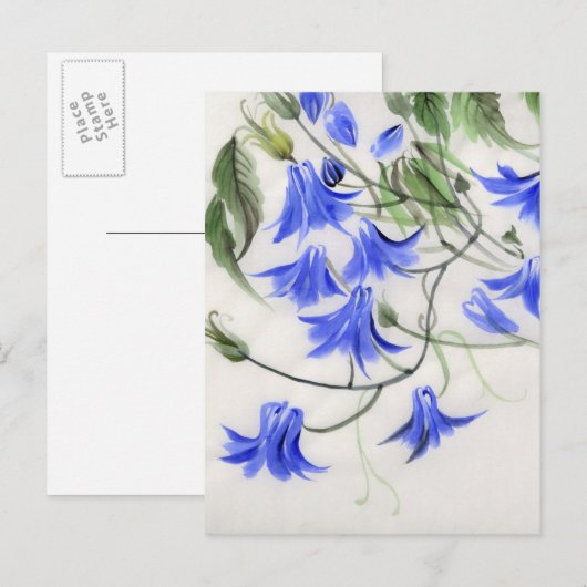 Blume Blumen Postkarte (Vorne/Hinten)