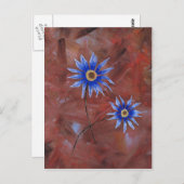Blume Blumen Postkarte (Vorne/Hinten)