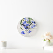 Blume Blumen Runde Wanduhr (Zuhause)