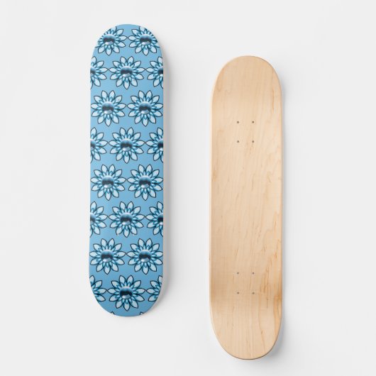 Blume Blumen Skateboard (Vorderseite)