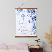 Blume Blumen Taufe Willkommen Wandteppich Mit Holzrahmen (Schlafzimmer)