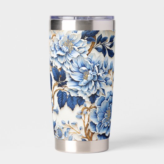 Blume Blumen Thermobecher (Rückseite)