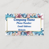 Blume Blumen Visitenkarte (Vorderseite)