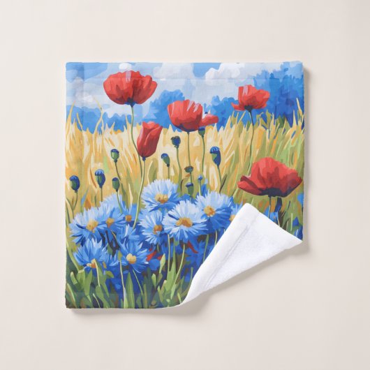Blume Blumenart Liebe 13 Badhandtuch Set (Waschlappen)
