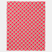 Blume Blumenblätter auf Rosa Fleecedecke (Vorderseite)