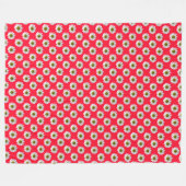 Blume Blumenblätter auf Rosa Fleecedecke (Vorderseite (Horizontal))