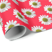 Blume Blumenblätter auf Rosa Geschenkpapier (Rolleneckpunkt)