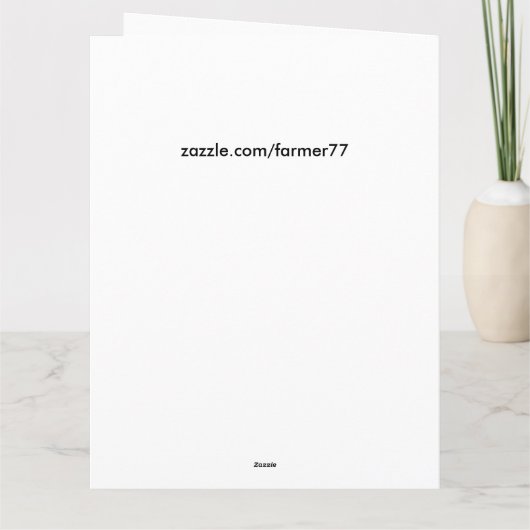 Blume Blumenbotanische Iris Big Birthday Card Karte (Rückseite)