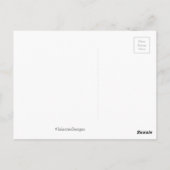 Blume Blumendesign auf rosa Farbe Postkarte (Rückseite)