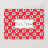 Blume Blumendesign auf rosa Farbe Postkarte (Vorderseite)