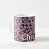 Blume Blumendesign Personalisierte Mug Kaffeetasse (Vorderseite Links)