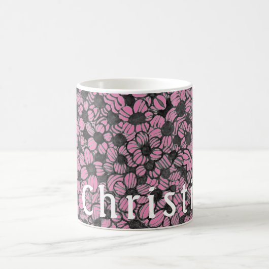 Blume Blumendesign Personalisierte Mug Kaffeetasse (Mittel)