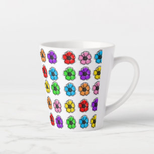 Blume Blumendoodle Linie Wasserfarben Abstrakt Milchtasse