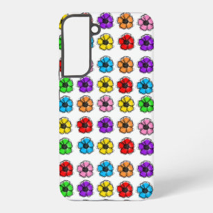 Blume Blumendoodle Linie Wasserfarben Abstrakt Samsung Galaxy Hülle