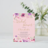 Blume Blumendusche Einladung (Stehend Vorderseite)
