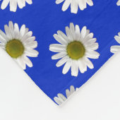 Blume Blumenfarben auf Kobaltblau Fleecedecke (Ecke)