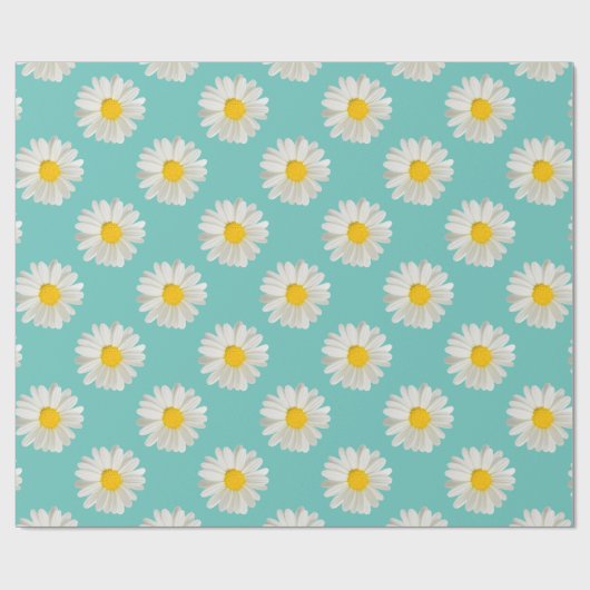 Blume Blumenfarben auf Kobaltblau Geschenkpapier (Flach)