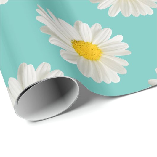 Blume Blumenfarben auf Kobaltblau Geschenkpapier (Rolleneckpunkt)