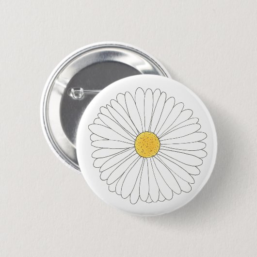 Blume Blumengarten Party Button (Vorne & Hinten)