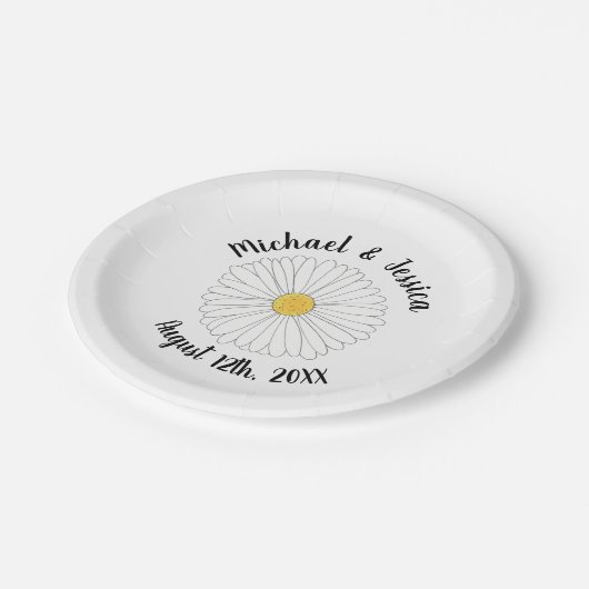 Blume Blumengarten Party Pappteller (Schrägansicht)