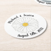 Blume Blumengarten Party Runder Pappuntersetzer (Angewinkelt)