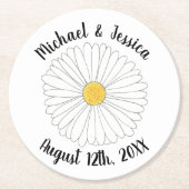 Blume Blumengarten Party Runder Pappuntersetzer (Vorderseite)