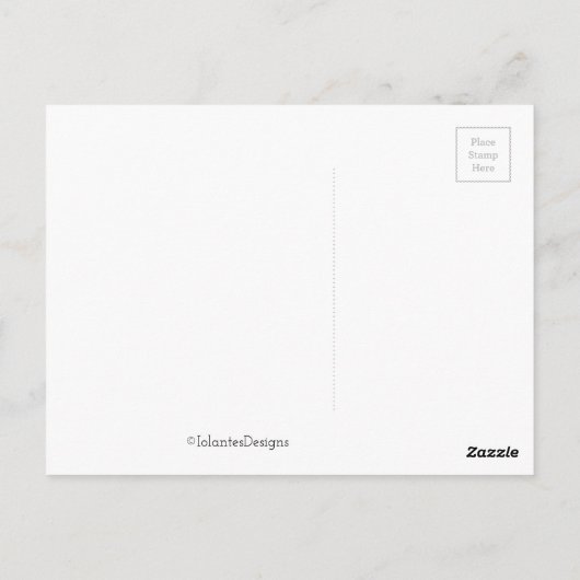 Blume Blumengestaltereien auf gelb Postkarte (Rückseite)