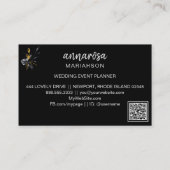 *~* Blume BlumengOLD Silver LOGO QR FOTO Visitenkarte (Rückseite)