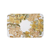 Blume Blumenkraut Rosa Blume Kunst Badematte (Vorderseite)