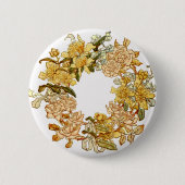 Blume Blumenkraut Rosa Blume Kunst Button (Vorderseite)