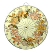 Blume Blumenkraut Rosa Blume Kunst Dartscheibe (vorne)