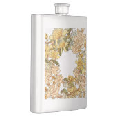 Blume Blumenkraut Rosa Blume Kunst Flachmann (Rechts)