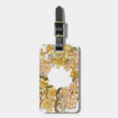 Blume Blumenkraut Rosa Blume Kunst Gepäckanhänger (Vorderseite vertikal)