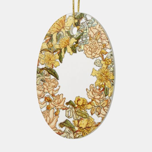 Blume Blumenkraut Rosa Blume Kunst Keramik Ornament (Links)