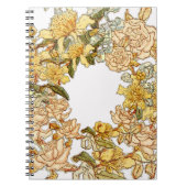 Blume Blumenkraut Rosa Blume Kunst Notizblock (Vorderseite)