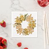 Blume Blumenkraut Rosa Blume Kunst Serviette (Beispiel)