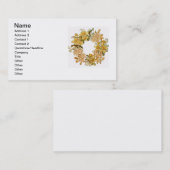 Blume Blumenkraut Rosa Blume Kunst Visitenkarte (Vorne/Hinten)