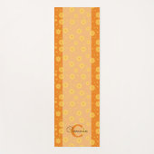 Blume Blumenmuster Monogramm Yogmata Yogamatte (Vorderseite)