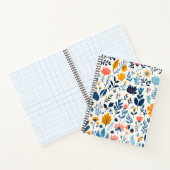 Blume Blumenmuster Notebook-Mockup Notizblock (Innenseite)