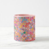 Blume Blumenmuster Rosa Natur Tasse (Zentrum)