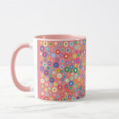 Blume Blumenmuster Rosa Natur Tasse (Links)