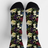 Blume Blumenmuster Rose Winter Socken (Oben)