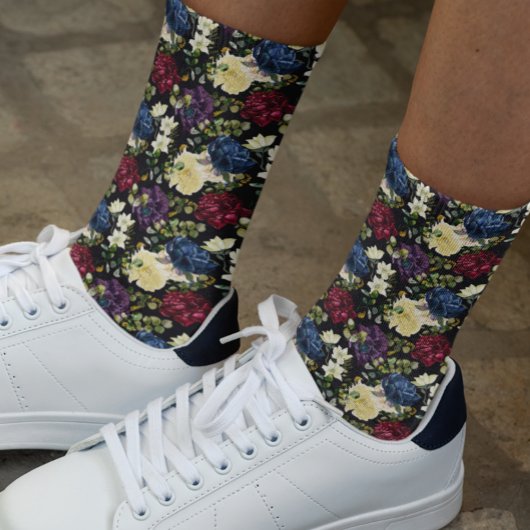 Blume Blumenmuster Rose Winter Socken