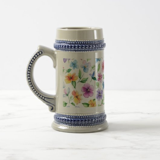 Blume Blumenmuster Sublimierung-95652 Bierglas (Links)