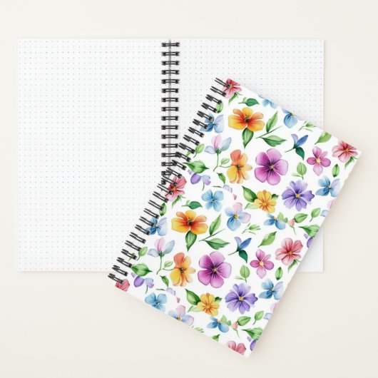 Blume Blumenmuster Sublimierung-95652 Notizblock (Innen)