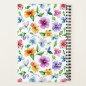 Blume Blumenmuster Sublimierung-95652 Notizblock (Rückseite)