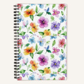 Blume Blumenmuster Sublimierung-95652 Notizblock (Vorderseite)