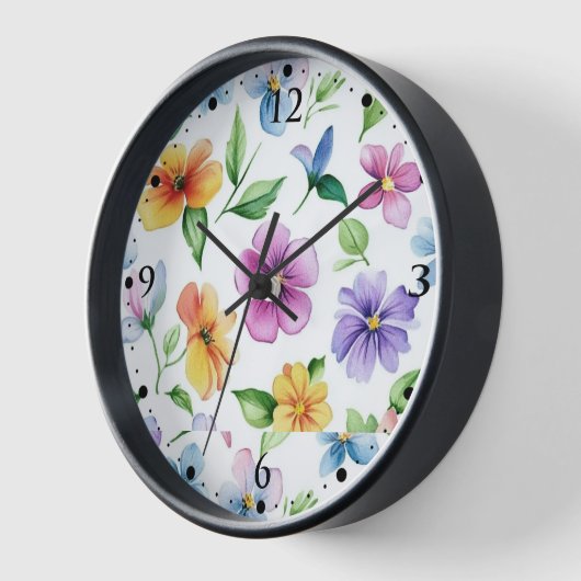 Blume Blumenmuster Sublimierung-95652 Uhr (Winkel)